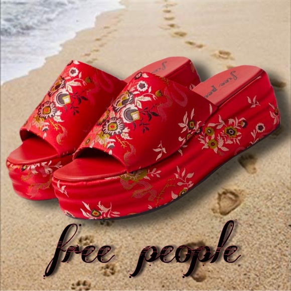 Free People Shoes - Free People Harbor Brocade Platform Sandal